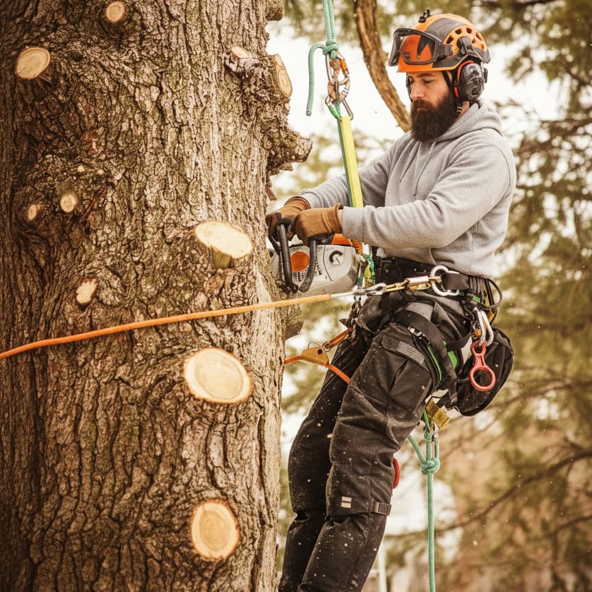 Professionelles Baumklettern